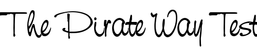 Font : NevisonCasualSB-Regular Custom Text : The Pirate Way Test your own text here Click to download or to view this font on a tshirt that can be custom printed in Bali