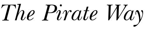 Font : New-Baskerville-Italic-BT Custom Text : The Pirate Way Test your own text here Click to download or to view this font on a tshirt that can be custom printed in Bali