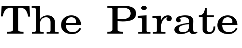 Font : New-Boston-Extended-Normal Custom Text : The Pirate Way Test your own text here Click to download or to view this font on a tshirt that can be custom printed in Bali