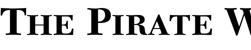Font : New-Caledonia-Bold-Small-Caps-Old-Style-Figures Custom Text : The Pirate Way Test your own text here Click to download or to view this font on a tshirt that can be custom printed in Bali