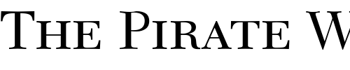 Font : New-Caledonia-Small-Caps-Old-Style-Figures Custom Text : The Pirate Way Test your own text here Click to download or to view this font on a tshirt that can be custom printed in Bali