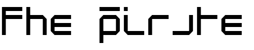 Font : NewAlphabetThree Custom Text : The Pirate Way Test your own text here Click to download or to view this font on a tshirt that can be custom printed in Bali