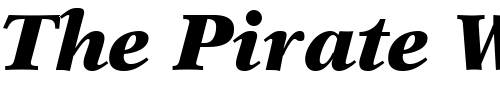 Font : NewAster-Black-Italic Custom Text : The Pirate Way Test your own text here Click to download or to view this font on a tshirt that can be custom printed in Bali