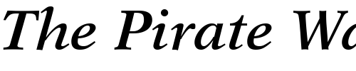 Font : NewAsterSemi-Bold-Italic Custom Text : The Pirate Way Test your own text here Click to download or to view this font on a tshirt that can be custom printed in Bali