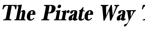 Font : NewBaskerThin-Bold-Oblique Custom Text : The Pirate Way Test your own text here Click to download or to view this font on a tshirt that can be custom printed in Bali
