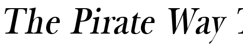 Font : NewBaskerThin-Oblique Custom Text : The Pirate Way Test your own text here Click to download or to view this font on a tshirt that can be custom printed in Bali
