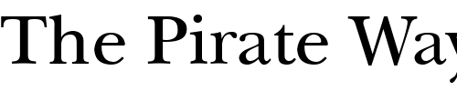 Font : NewBaskerville Custom Text : The Pirate Way Test your own text here Click to download or to view this font on a tshirt that can be custom printed in Bali