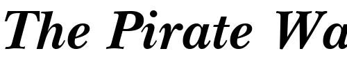 Font : NewBaskerville-BoldItalic Custom Text : The Pirate Way Test your own text here Click to download or to view this font on a tshirt that can be custom printed in Bali