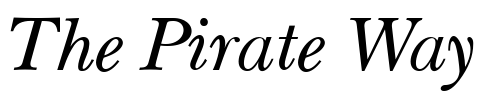 Font : NewBaskerville-Italic Custom Text : The Pirate Way Test your own text here Click to download or to view this font on a tshirt that can be custom printed in Bali