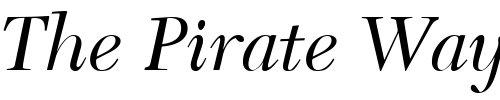 Font : NewCaledoniaOldStyleFigures-Italic Custom Text : The Pirate Way Test your own text here Click to download or to view this font on a tshirt that can be custom printed in Bali