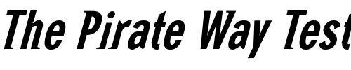 Font : NewGlobal-BoldItalic Custom Text : The Pirate Way Test your own text here Click to download or to view this font on a tshirt that can be custom printed in Bali