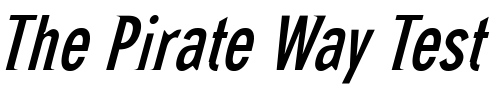 Font : NewGlobal-Italic Custom Text : The Pirate Way Test your own text here Click to download or to view this font on a tshirt that can be custom printed in Bali