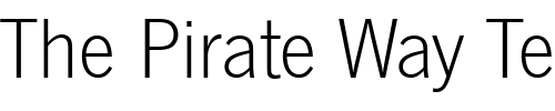 Font : News-Gothic-T-Light Custom Text : The Pirate Way Test your own text here Click to download or to view this font on a tshirt that can be custom printed in Bali