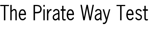Font : NewsGothicCnd-N Custom Text : The Pirate Way Test your own text here Click to download or to view this font on a tshirt that can be custom printed in Bali
