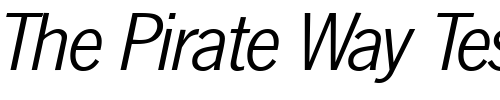 Font : NewsGothicTwo-RegularItalic Custom Text : The Pirate Way Test your own text here Click to download or to view this font on a tshirt that can be custom printed in Bali