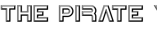 Font : NewtronICG-Alt Custom Text : The Pirate Way Test your own text here Click to download or to view this font on a tshirt that can be custom printed in Bali