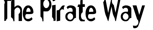 Font : NibblesCondensed Custom Text : The Pirate Way Test your own text here Click to download or to view this font on a tshirt that can be custom printed in Bali