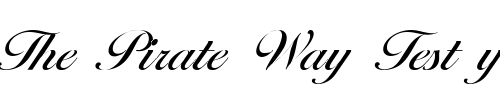 Font : NicholasBecker Custom Text : The Pirate Way Test your own text here Click to download or to view this font on a tshirt that can be custom printed in Bali