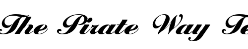 Font : NicholasBecker-Black Custom Text : The Pirate Way Test your own text here Click to download or to view this font on a tshirt that can be custom printed in Bali