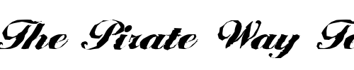 Font : NicholasBeckerAntique-Black-Regular Custom Text : The Pirate Way Test your own text here Click to download or to view this font on a tshirt that can be custom printed in Bali