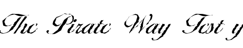 Font : NicholasBeckerAntique-Regular Custom Text : The Pirate Way Test your own text here Click to download or to view this font on a tshirt that can be custom printed in Bali