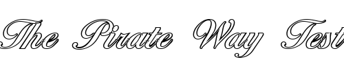 Font : NicholasBeckerOutline-Medium-Regular Custom Text : The Pirate Way Test your own text here Click to download or to view this font on a tshirt that can be custom printed in Bali