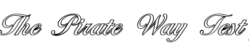 Font : NicholasBeckerOutline-Regular Custom Text : The Pirate Way Test your own text here Click to download or to view this font on a tshirt that can be custom printed in Bali