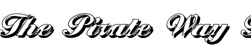 Font : NicholasBeckerShadow-Black-Regular Custom Text : The Pirate Way Test your own text here Click to download or to view this font on a tshirt that can be custom printed in Bali
