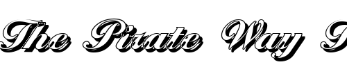 Font : NicholasBeckerShadow-Heavy-Regular Custom Text : The Pirate Way Test your own text here Click to download or to view this font on a tshirt that can be custom printed in Bali