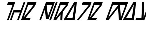 Font : Nick-Turbo-Condensed-Italic Custom Text : The Pirate Way Test your own text here Click to download or to view this font on a tshirt that can be custom printed in Bali