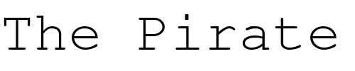 Font : Nimbus-Mono-URW Custom Text : The Pirate Way Test your own text here Click to download or to view this font on a tshirt that can be custom printed in Bali
