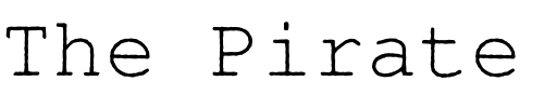 Font : NimbusMonAntLReg Custom Text : The Pirate Way Test your own text here Click to download or to view this font on a tshirt that can be custom printed in Bali