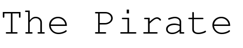Font : NimbusMonLUN Custom Text : The Pirate Way Test your own text here Click to download or to view this font on a tshirt that can be custom printed in Bali