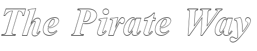 Font : NimbusRomDBolItaOu1 Custom Text : The Pirate Way Test your own text here Click to download or to view this font on a tshirt that can be custom printed in Bali