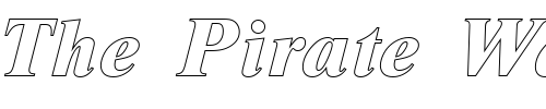 Font : NimbusRomDExtBolItaOu1 Custom Text : The Pirate Way Test your own text here Click to download or to view this font on a tshirt that can be custom printed in Bali