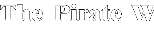 Font : NimbusRomDExtBolOu1 Custom Text : The Pirate Way Test your own text here Click to download or to view this font on a tshirt that can be custom printed in Bali