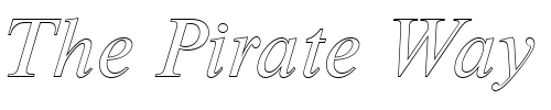 Font : NimbusRomDRegItaOu1 Custom Text : The Pirate Way Test your own text here Click to download or to view this font on a tshirt that can be custom printed in Bali