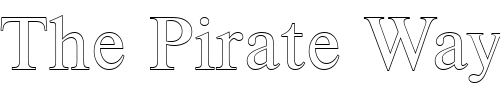 Font : NimbusRomDRegOu1 Custom Text : The Pirate Way Test your own text here Click to download or to view this font on a tshirt that can be custom printed in Bali