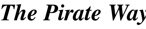 Font : NimbusRomNo9LEE-Bold-Italic Custom Text : The Pirate Way Test your own text here Click to download or to view this font on a tshirt that can be custom printed in Bali