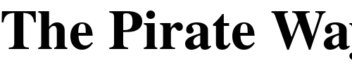 Font : NimbusRomNo9LTU-Bold Custom Text : The Pirate Way Test your own text here Click to download or to view this font on a tshirt that can be custom printed in Bali