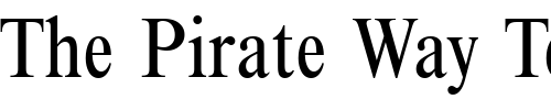Font : NimbusRomNo9TCon Custom Text : The Pirate Way Test your own text here Click to download or to view this font on a tshirt that can be custom printed in Bali