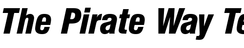Font : NimbusSanDBlaCon-Italic Custom Text : The Pirate Way Test your own text here Click to download or to view this font on a tshirt that can be custom printed in Bali