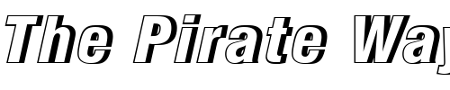 Font : NimbusSanDBlaConItaRe1 Custom Text : The Pirate Way Test your own text here Click to download or to view this font on a tshirt that can be custom printed in Bali