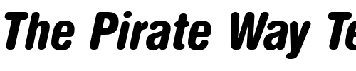 Font : NimbusSanDBlaConItaRo1 Custom Text : The Pirate Way Test your own text here Click to download or to view this font on a tshirt that can be custom printed in Bali