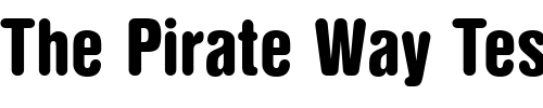 Font : NimbusSanDBlaConRo1 Custom Text : The Pirate Way Test your own text here Click to download or to view this font on a tshirt that can be custom printed in Bali
