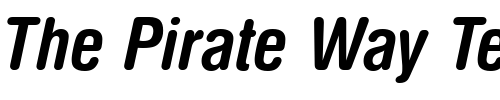 Font : NimbusSanDBolConItaRo1 Custom Text : The Pirate Way Test your own text here Click to download or to view this font on a tshirt that can be custom printed in Bali