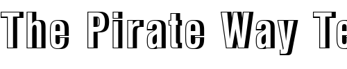 Font : NimbusSanDBolConRe1 Custom Text : The Pirate Way Test your own text here Click to download or to view this font on a tshirt that can be custom printed in Bali