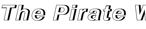 Font : NimbusSanDBolItaRe1 Custom Text : The Pirate Way Test your own text here Click to download or to view this font on a tshirt that can be custom printed in Bali
