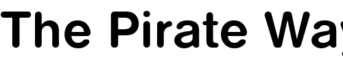 Font : NimbusSanDBolRo1 Custom Text : The Pirate Way Test your own text here Click to download or to view this font on a tshirt that can be custom printed in Bali