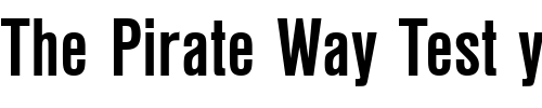 Font : NimbusSanDEECon-Bold Custom Text : The Pirate Way Test your own text here Click to download or to view this font on a tshirt that can be custom printed in Bali
